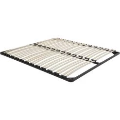 BELIANI Sommier 180 X 200 Cm De 48 Lattes - Noir -Sommier Soldes 11423883 4