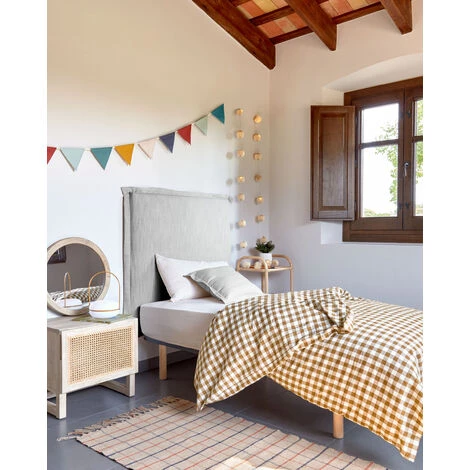 Kave Home - Sommier Talo 90 X 190 Cm Avec Structure Métallique, Lattes En Bois Et Joints Anti-bruit - Gris 5 Kave Home - Sommier Talo 90 X 190 Cm Avec Structure Métallique, Lattes En Bois Et Joints Anti-bruit - Gris – Image 3