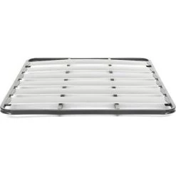 Kave Home - Sommier Talo 135 X 190 Cm Avec Structure Métallique, Lattes En Bois Et Joints Anti-bruit - Gris