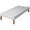 EBAC LITERIE Sommier Tapissier + Jeu De Pieds 90x190 Sigma 12 Lattes - Blanc 1 EBAC LITERIE Sommier Tapissier + Jeu De Pieds 90x190 Sigma 12 Lattes - Blanc -Sommier Soldes 14371157 1