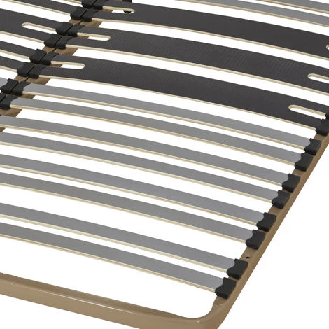 EBAC LITERIE Sommier à Lattes + Pieds 2x80x200 C317 - 34 Lattes Bois - Fabrication Française - Marron 4 EBAC LITERIE Sommier à Lattes + Pieds 2x80x200 C317 - 34 Lattes Bois - Fabrication Française - Marron – Image 2