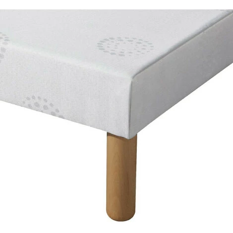 EBAC LITERIE Sommier Tapissier + Jeu De Pieds 80x200 Sigma 13 Lattes - Blanc 4 EBAC LITERIE Sommier Tapissier + Jeu De Pieds 80x200 Sigma 13 Lattes - Blanc – Image 2