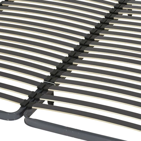 EBAC LITERIE Sommier à Lattes + Pieds 2x70x190 Epsilon - 40 Lattes Bois - Fabrication Française - Gris 4 EBAC LITERIE Sommier à Lattes + Pieds 2x70x190 Epsilon - 40 Lattes Bois - Fabrication Française - Gris â Image 2