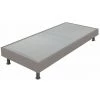 EBAC LITERIE Sommier Tapissier + Jeu De Pieds 80x190 Omega Simili Taupe 18 Lattes - Taupe -Sommier Soldes 14371312 1