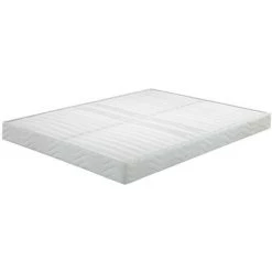 EBAC LITERIE Sommier Tapissier 140x200 Omega Blanc 2x18 Lattes - Blanc