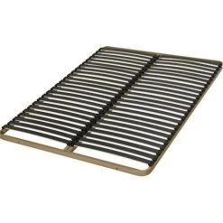 EBAC LITERIE Sommier à Lattes 120x190 C224 - 48 Lattes Bois - Fabrication Française - Marron