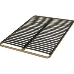 EBAC LITERIE Sommier à Lattes 140x200 C224 - 48 Lattes Bois - Fabrication Française - Marron