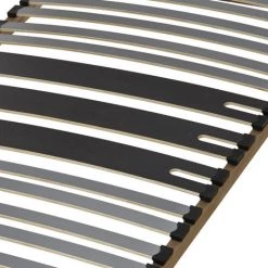 EBAC LITERIE Sommier à Lattes 90x190 C317 - 17 Lattes Bois - Fabrication Française - Marron -Sommier Soldes 14371367 3