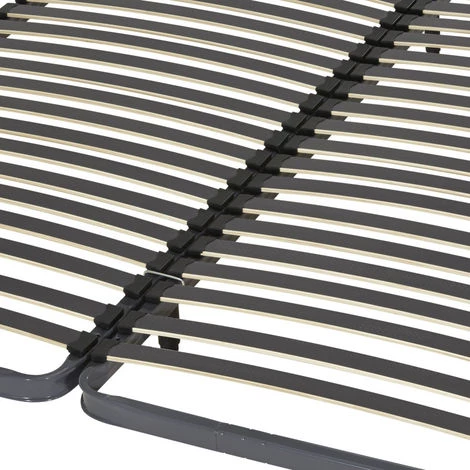 EBAC LITERIE Sommier à Lattes + Pieds 2x70x190 C220 - 40 Lattes Bois - Fabrication Française - Gris 4 EBAC LITERIE Sommier à Lattes + Pieds 2x70x190 C220 - 40 Lattes Bois - Fabrication Française - Gris – Image 2