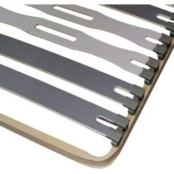 EBAC LITERIE Sommier à Lattes + Pieds 80x200 C413 - 13 Lattes Bois - Fabrication Française - Marron -Sommier Soldes 14371407 2