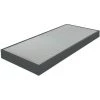 EBAC LITERIE Sommier Tapissier 90x200 Omega Simili Gris 18 Lattes - Gris -Sommier Soldes 14371446 1