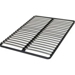 EBAC LITERIE Sommier à Lattes 160x200 Epsilon - 40 Lattes Bois - Fabrication Française - Gris