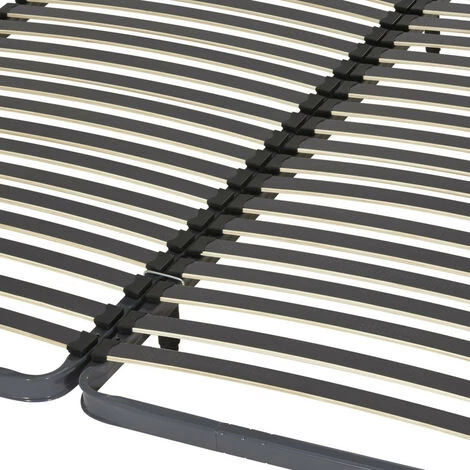 EBAC LITERIE Sommier à Lattes + Pieds 2x80x200 Epsilon - 40 Lattes Bois - Fabrication Française - Gris 4 EBAC LITERIE Sommier à Lattes + Pieds 2x80x200 Epsilon - 40 Lattes Bois - Fabrication Française - Gris – Image 2