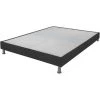 EBAC LITERIE Sommier Tapissier + Jeu De Pieds 160x200 Omega Anthracite 2x18 Lattes - Anthracite