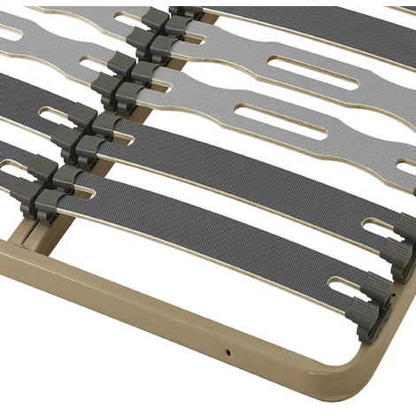 EBAC LITERIE Sommier à Lattes 140x190 Zeta - 26 Lattes Bois - Fabrication Française - Marron 4 EBAC LITERIE Sommier à Lattes 140x190 Zeta - 26 Lattes Bois - Fabrication Française - Marron – Image 2