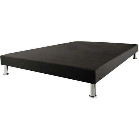 EBAC LITERIE Sommier Tapissier + Jeu De Pieds 160x200 Deco 13 Lattes - Anthracite 3 EBAC LITERIE Sommier Tapissier + Jeu De Pieds 160x200 Deco 13 Lattes - Anthracite