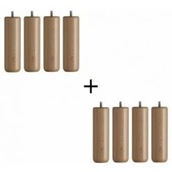 EBAC LITERIE Sommier Tapissier + Jeu De Pieds 90+90x200 Sigma 13 Lattes - Blanc -Sommier Soldes 14371634 3