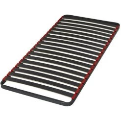 EBAC LITERIE Sommier à Lattes 80x190 Iota - 18 Lattes Bois - Fabrication Française - Gris
