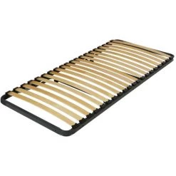 EBAC LITERIE Sommier Gigogne 90x190 Bas - Gris -Sommier Soldes 14371685 2