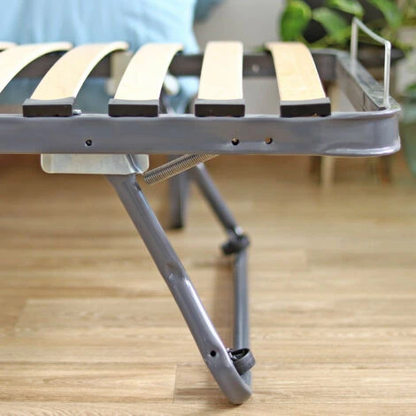 EBAC LITERIE Ensemble Gigogne 90x190 - Gris 5 EBAC LITERIE Ensemble Gigogne 90x190 - Gris – Image 3