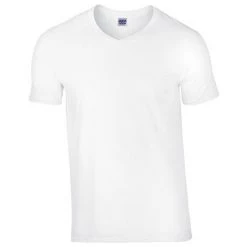 GILDAN T-shirt Homme Col V Premium 'XXL White - White -Sommier Soldes 1496499 2