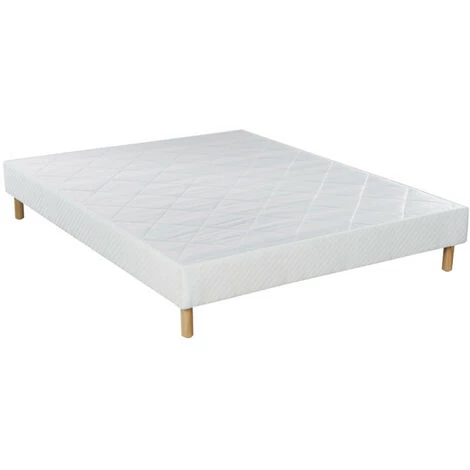 Sommier Essenzia TRADITION GRAPHIC BLANC 19cm 90x190 - Blanc 3 Sommier Essenzia TRADITION GRAPHIC BLANC 19cm 90x190 - Blanc