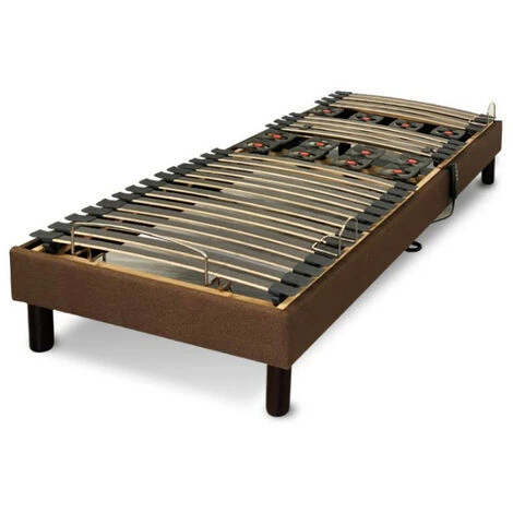 Sommier Electrique Essenzia Zen EMOTION MARRON 90x200 - Blanc 5 Sommier Electrique Essenzia Zen EMOTION MARRON 90x200 - Blanc – Image 3