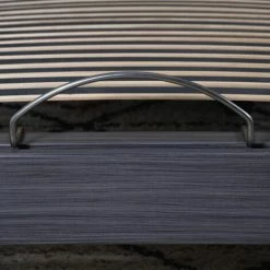 EBAC LITERIE Sommier électrique S62+Lattes Bois - Réglage Fermeté Zone Lombaires - 2x70x190 - Gris - Bois Clair -Sommier Soldes 15355935 4