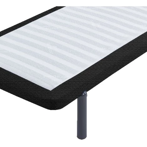 EBAC LITERIE Sommier à Lattes + Pieds 160x200 SR22 - 40 Lattes Bois - Fabrication Française - Gris 4 EBAC LITERIE Sommier à Lattes + Pieds 160x200 SR22 - 40 Lattes Bois - Fabrication Française - Gris – Image 2