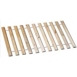 Grand Sommier à Lattes En Pin Massif Pour Lit 2 Personnes, 198 X 140 X 2 Cm -PEGANE-