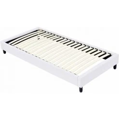 HABITAT ET JARDIN Sommier Tapissier à Lattes - 92 X 190 Cm - 20 Lattes - Blanc