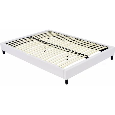 HABITAT ET JARDIN Sommier Tapisser à Lattes - 142 X 192 Cm - 20 Lattes - Blanc 3 HABITAT ET JARDIN Sommier Tapisser à Lattes - 142 X 192 Cm - 20 Lattes - Blanc
