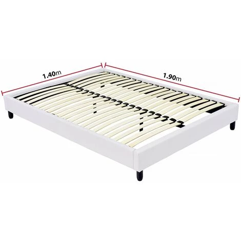 HABITAT ET JARDIN Sommier Tapisser à Lattes - 142 X 192 Cm - 20 Lattes - Blanc 4 HABITAT ET JARDIN Sommier Tapisser à Lattes - 142 X 192 Cm - 20 Lattes - Blanc – Image 2