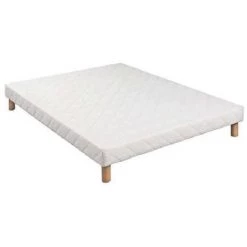 KBEDDING Sommier Tapissier 160x200 + 4 Pieds Offert