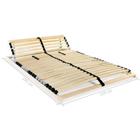 ASUPERMALL Sommier A Lattes Avec 28 Lattes 7 Zones 120 X 200 Cm FSC 6 ASUPERMALL Sommier A Lattes Avec 28 Lattes 7 Zones 120 X 200 Cm FSC – Image 4