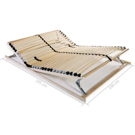 ASUPERMALL Sommier A Lattes Avec 28 Lattes 7 Zones 100 X 200 Cm FSC 5 ASUPERMALL Sommier A Lattes Avec 28 Lattes 7 Zones 100 X 200 Cm FSC – Image 3
