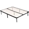 HABITAT ET JARDIN Cadre à Lattes + Pieds - 162 X 202 Cm - 20 Lattes - Noir -Sommier Soldes 16944158 1
