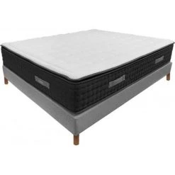 Sommier Essenzia DOUCE FRANCE 19CM 140x190 - Blanc -Sommier Soldes 17408814 3