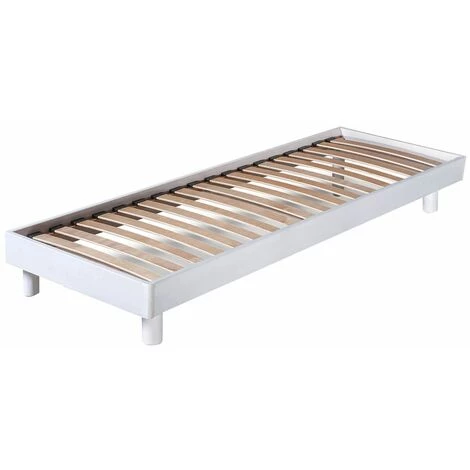 ALTOBUY NEOKIT - Sommier Démontable 90x190 Blanc - Blanc 4 ALTOBUY NEOKIT - Sommier Démontable 90x190 Blanc - Blanc – Image 2