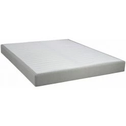 ALTOBUY TAPIKIT - Sommier Tapissier Démontable 160x200cm 2x20 Lattes Gris Lin - Blanc