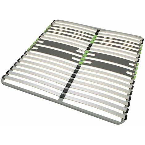 ALTOBUY ALTOZONE - Sommier 2x16 Lattes 140x200cm - Gris 4 ALTOBUY ALTOZONE - Sommier 2x16 Lattes 140x200cm - Gris – Image 2