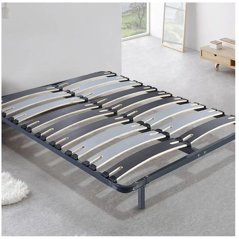 SOFAREVA Sommier Morpholattes | 90x190cm | Lattes Extra Larges Flexibles | Pieds Inclus | 5 Zones De Maintien | Resistant Et Confortable - GRIS 3 SOFAREVA Sommier Morpholattes | 90x190cm | Lattes Extra Larges Flexibles | Pieds Inclus | 5 Zones De Maintien | Resistant Et Confortable - GRIS
