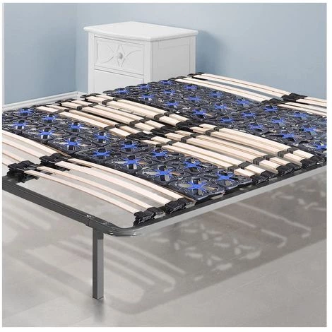 SOFAREVA Sommier Nightitude 90x190cm | Sommier A Lattes Et Plots Flexibles | Pieds Inclus - GRIS 2 SOFAREVA Sommier Nightitude 90x190cm | Sommier A Lattes Et Plots Flexibles | Pieds Inclus - GRIS