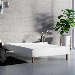 MOBILIER DECO MOONLIGHT - Sommier 70x190 + 4 Pieds - Blanc
