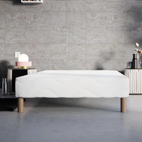 MOBILIER DECO MOONLIGHT - Sommier 80x200 + 4 Pieds - Blanc 4 MOBILIER DECO MOONLIGHT - Sommier 80x200 + 4 Pieds - Blanc – Image 2