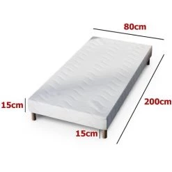 MOBILIER DECO MOONLIGHT - Sommier 80x200 + 4 Pieds - Blanc 9 MOBILIER DECO MOONLIGHT - Sommier 80x200 + 4 Pieds - Blanc -Sommier Soldes 18397166 4