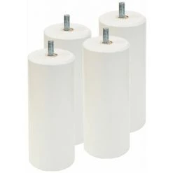 ALTOBUY TAPIKIT - Sommier Tapissier Démontable 2x20 Lattes 160x200cm Lin + Pieds Blancs 15cm - Blanc -Sommier Soldes 18483893 3