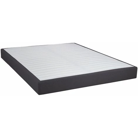 ALTOBUY TAPIKIT - Sommier Tapissier Démontable 2x20 Lattes 160x200cm Anthracite + Pieds Argent 15cm - Blanc 4 ALTOBUY TAPIKIT - Sommier Tapissier Démontable 2x20 Lattes 160x200cm Anthracite + Pieds Argent 15cm - Blanc – Image 2