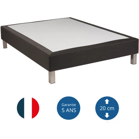 SOMEO Sommier Ressorts Ensachés Gris Foncé Chiné 80x200 - Gris 5 SOMEO Sommier Ressorts Ensachés Gris Foncé Chiné 80x200 - Gris – Image 3
