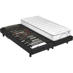 Sommier électrique De Relaxation Déco Wengé Bultex POP ART SIGMA 2x80x200 - Noir 8 Sommier électrique De Relaxation Déco Wengé Bultex POP ART SIGMA 2x80x200 - Noir -Sommier Soldes 18506435 3